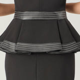 DERİ GARNİLİ PEPLUM YELEK