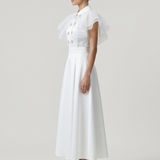 ECRU PLYCACHED SKIRT