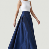 NAVY BLUE POCKET STONE TATA SKIRT
