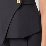 DARK BLUE BUCKLE VEST