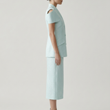 LONG VEST WITH MINT POCKET FLOOR