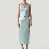 MINT METALLIC VEST
