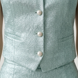 MINT METALLIC VEST