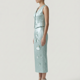 MINT METALLIC VEST