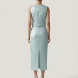 MINT METALLIC VEST