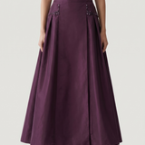 DAMSON POCKET STONE TAFTA SKIRT