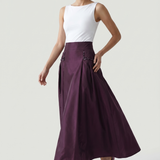 DAMSON POCKET STONE TAFTA SKIRT