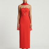 NAR STRAPLESS EVENING DRESS