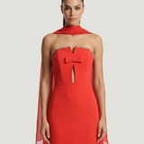 NAR STRAPLESS EVENING DRESS
