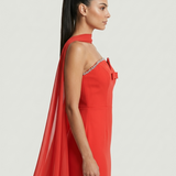 NAR STRAPLESS EVENING DRESS