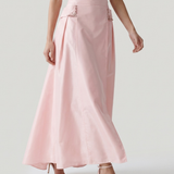 PINK STONE SKIRT WITH POCKETS