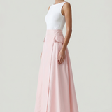 PINK STONE SKIRT WITH POCKETS