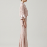 POWDER FISH PATTERN LACE SKIRT