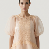 SOMON DANTELLİ ORGANZE ELBİSE